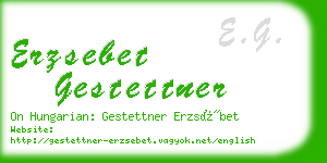 erzsebet gestettner business card